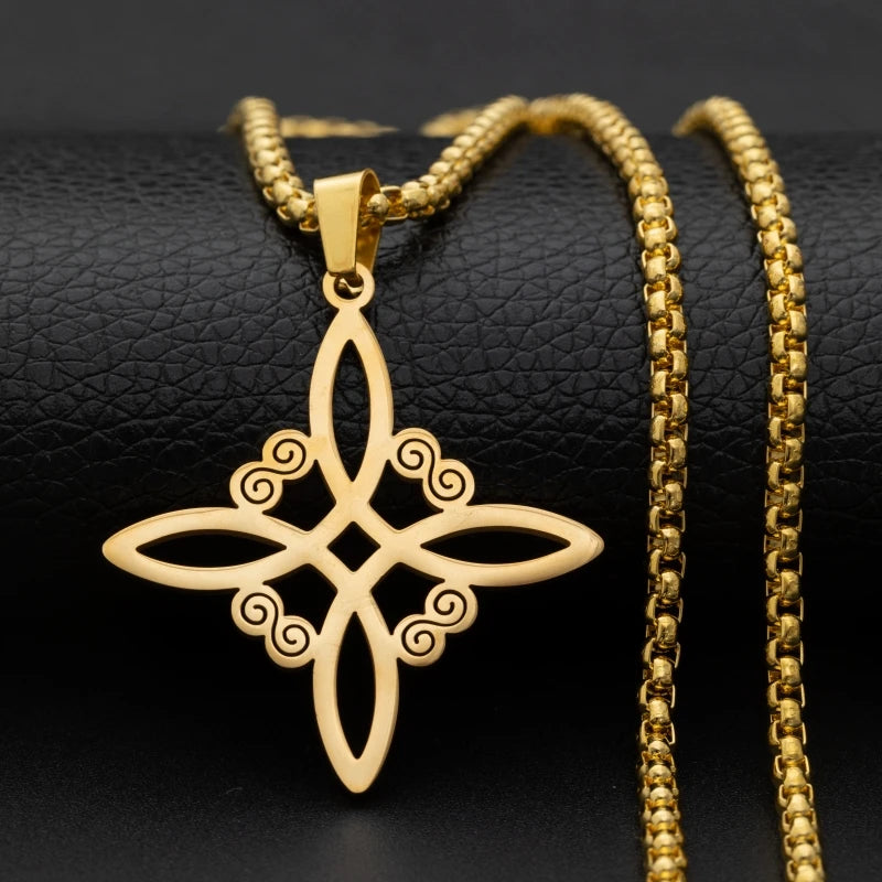 Flower of Life Chakra Necklace – Spiritual Stainless Steel Pendant for Energy & Balance