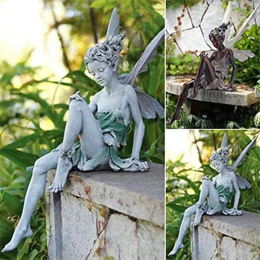 Flower Fairy Statue – Whimsical Garden Decor for Magic, Nature & Charm