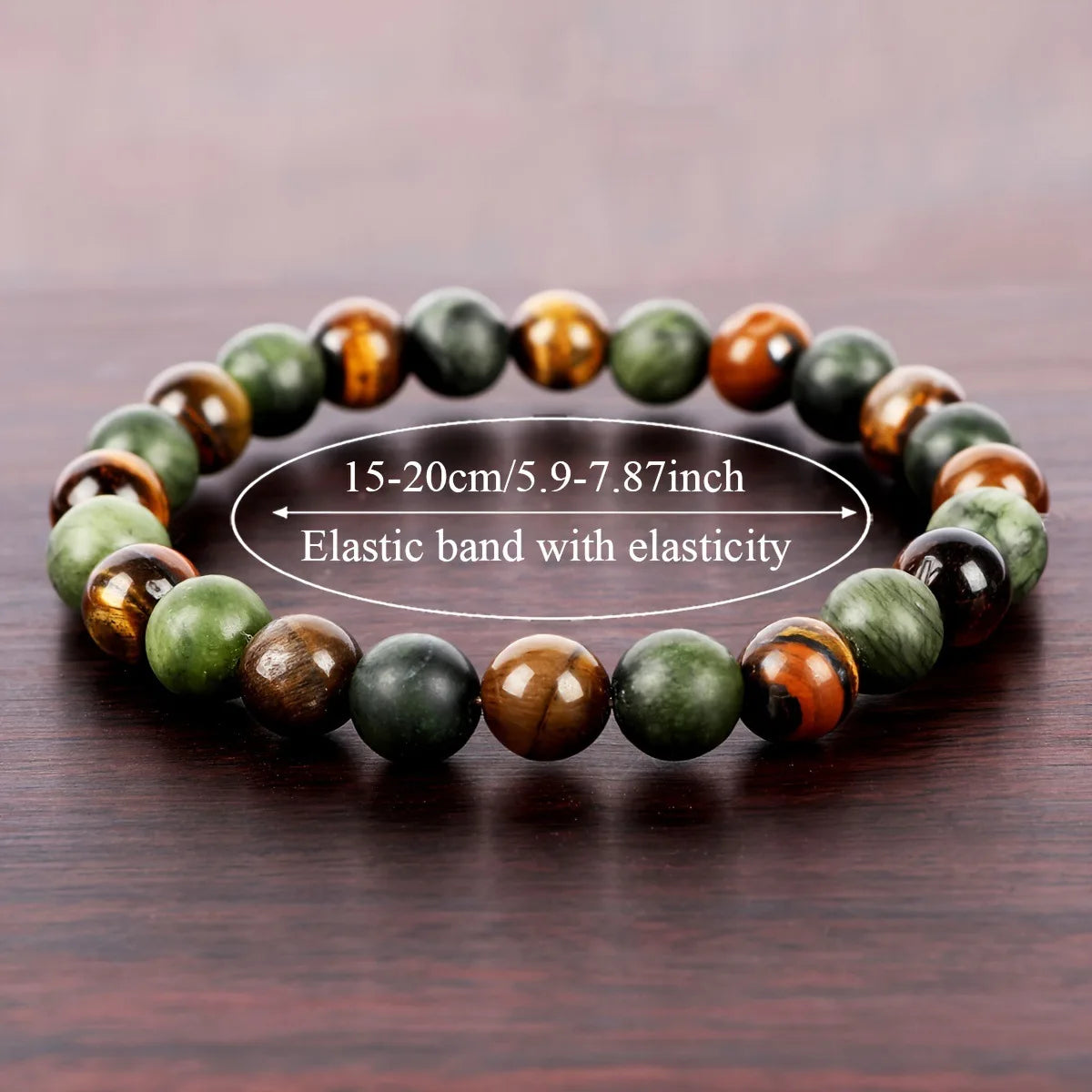 Natural Stone Symbolic Beaded Bracelet Women and Men