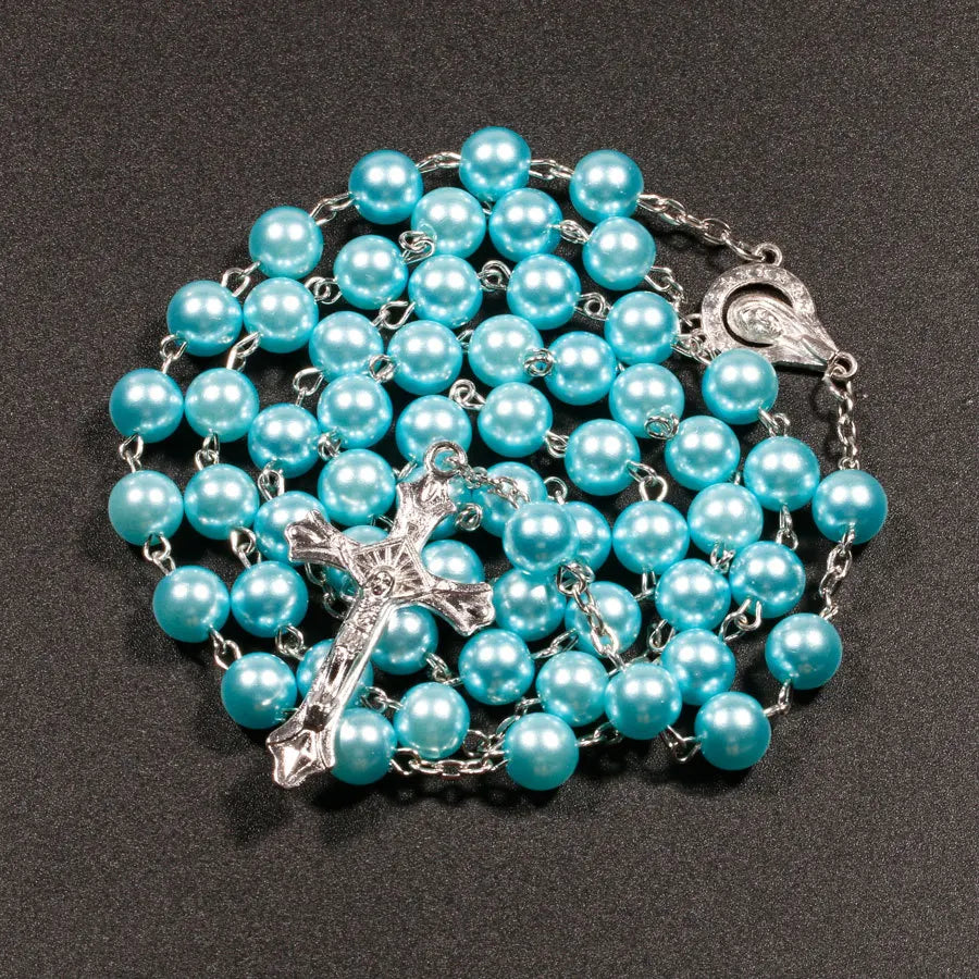 Rosary Necklace for Women – Elegant Beaded Prayer Necklace for Faith & Devotion