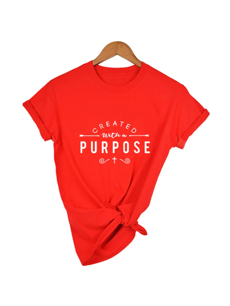 "Created with a Purpose" T-Shirt – Inspirational Faith-Based Apparel