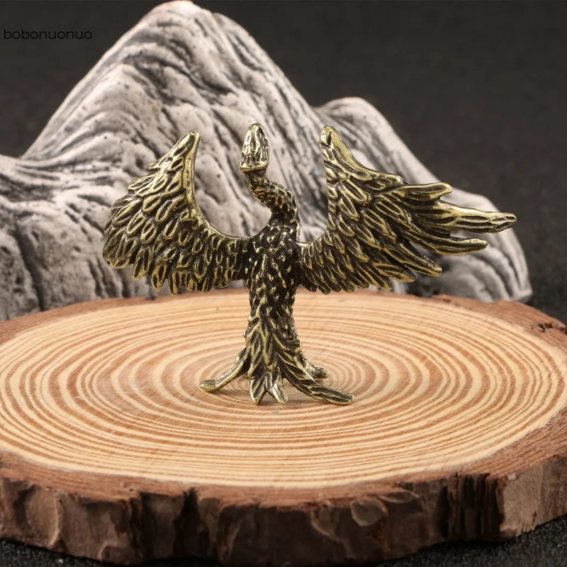 Solid Brass Flame Phoenix Statue – Symbol of Rebirth, Strength & Eternal Transformation