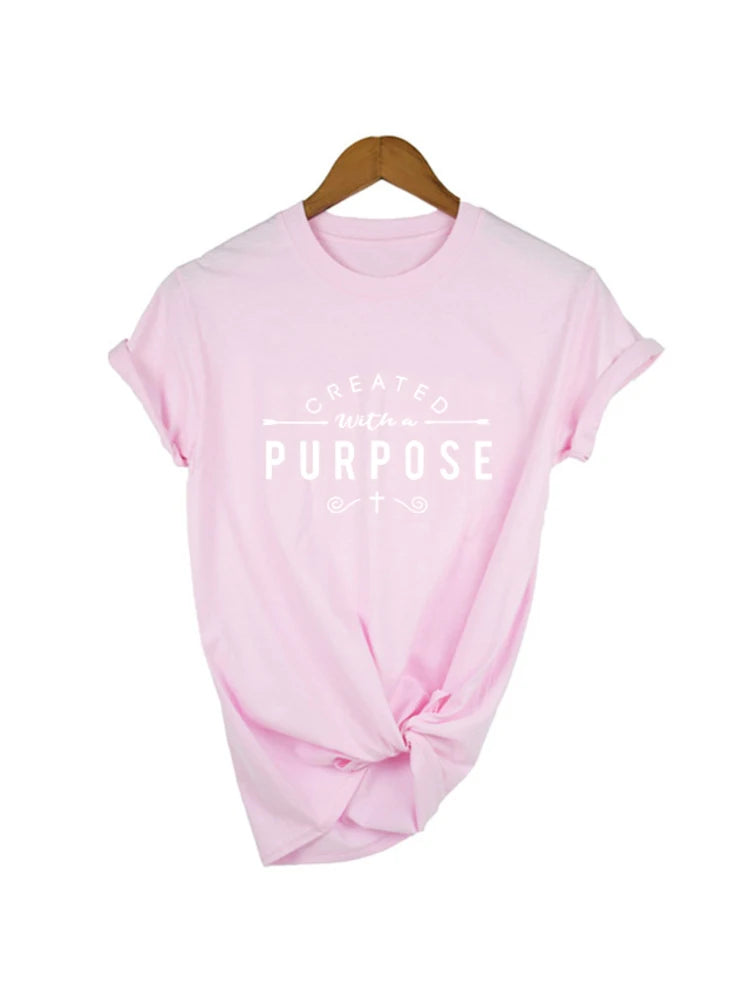 "Created with a Purpose" T-Shirt – Inspirational Faith-Based Apparel
