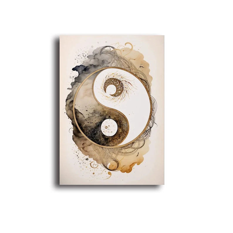 Tree of Life & Buddha Canvas Wall Art – Nordic-Inspired Spiritual Decor for Home & Meditation Spaces