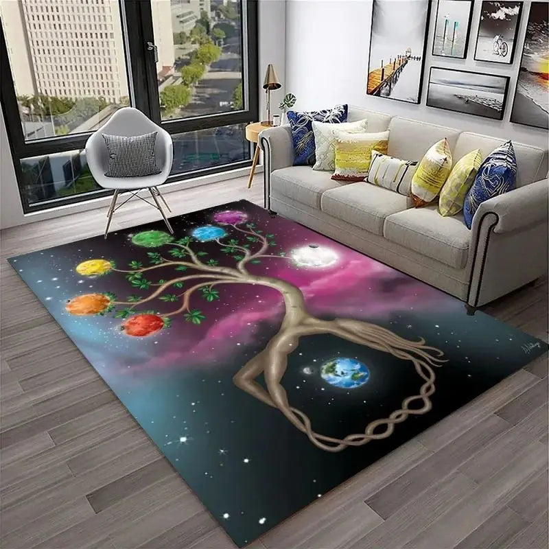 Yoga Meditation Carpet – Soft, Sacred Space for Mindfulness, Stretching & Spiritual Practice