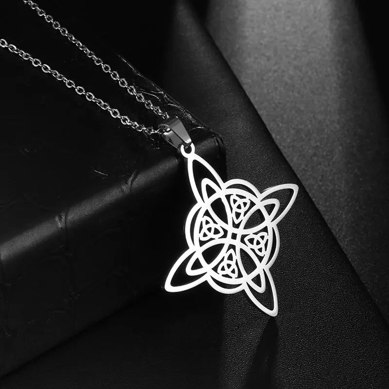 Flower of Life Chakra Necklace – Spiritual Stainless Steel Pendant for Energy & Balance
