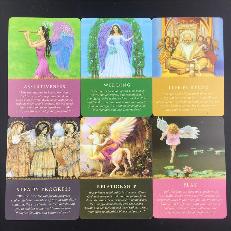 Angels Oracle Tarot Cards – Daily Guidance Deck for Spiritual Insight & Divine Messages
