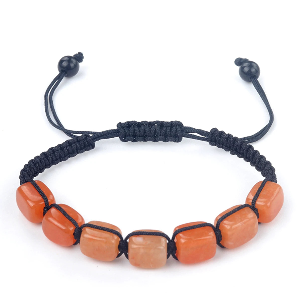 7 Chakra Healing Crystal Bracelet – Square Beads Yoga Stone Bracelet for Meditation, Anxiety Relief & Relaxation | Adjustable for Women
