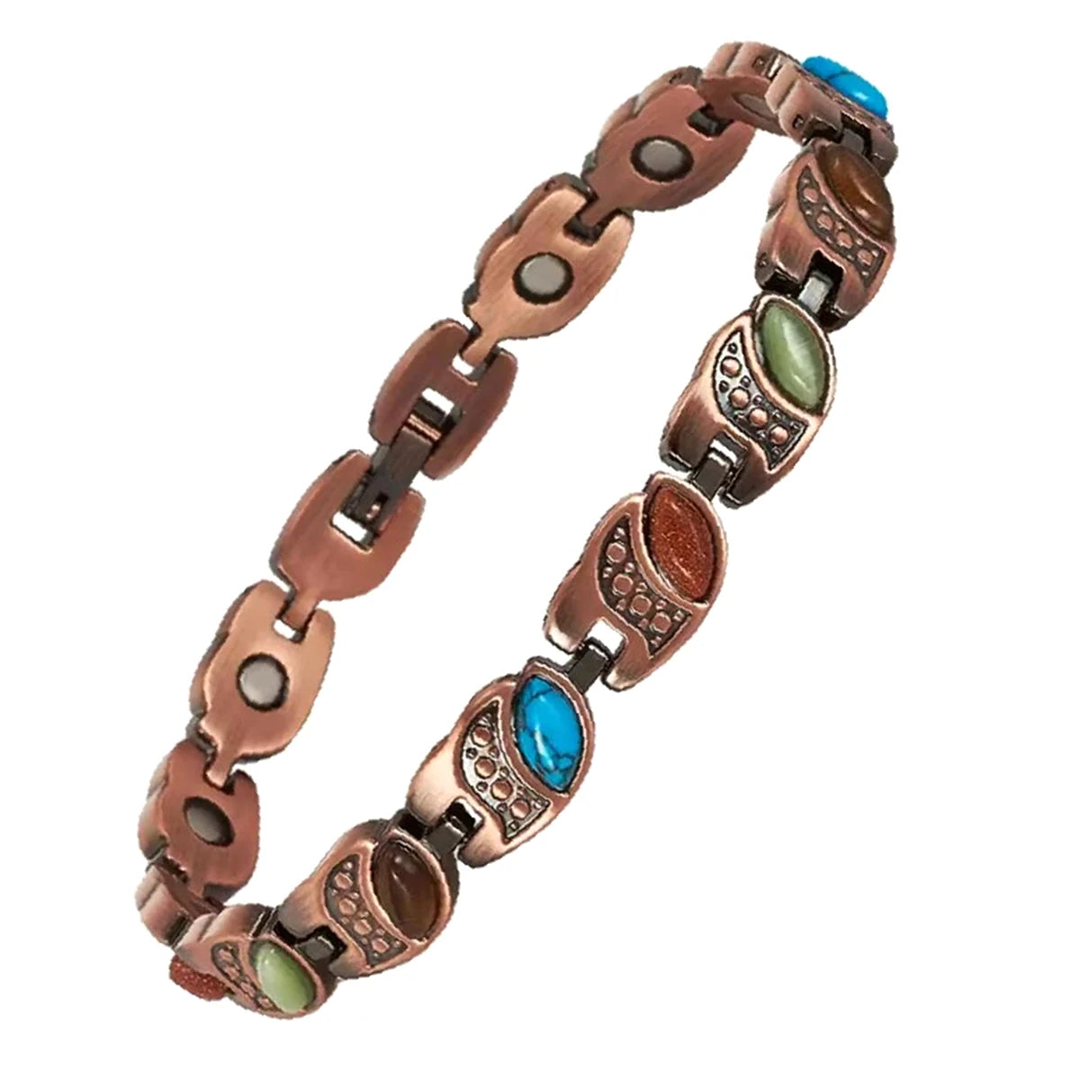 Colorful Stones Magnetic Bracelet for Women