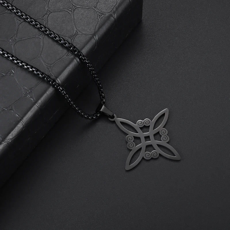 Flower of Life Chakra Necklace – Spiritual Stainless Steel Pendant for Energy & Balance