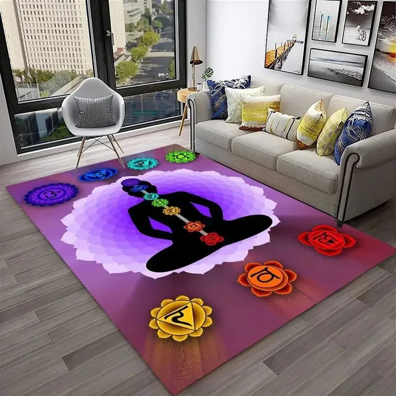 Yoga Meditation Carpet – Soft, Sacred Space for Mindfulness, Stretching & Spiritual Practice