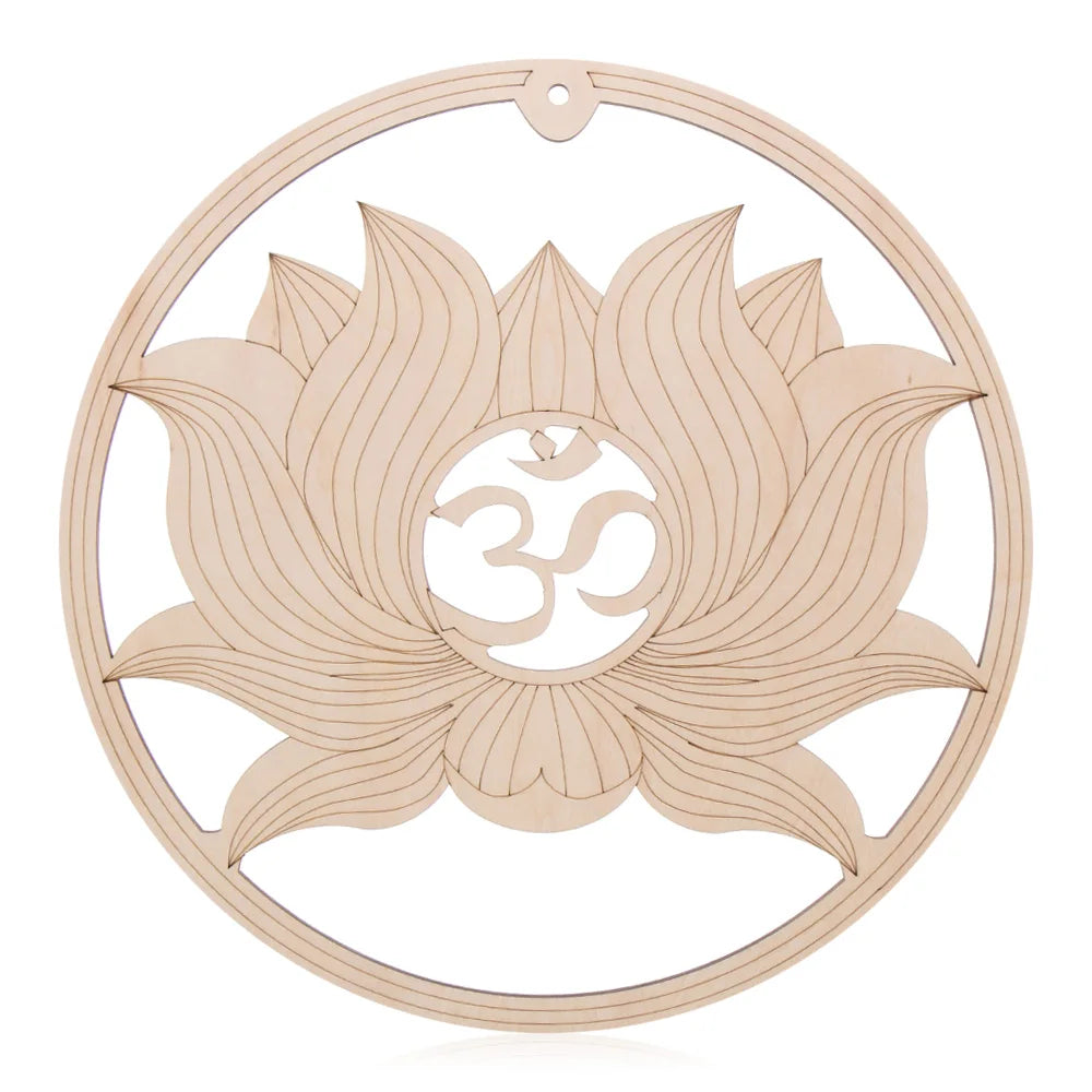 Laser Cut Wooden Flower of Life Wall Sign – Sacred Geometry Home Decor | Spiritual Wood Art