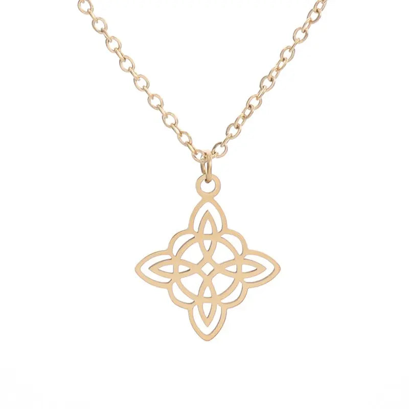 Flower of Life Chakra Necklace – Spiritual Stainless Steel Pendant for Energy & Balance