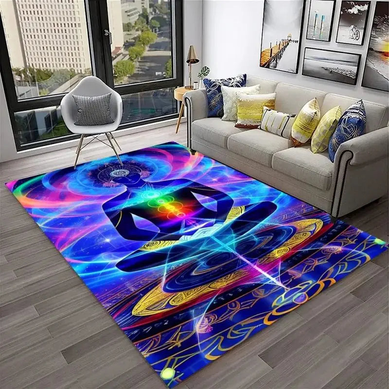 Yoga Meditation Carpet – Soft, Sacred Space for Mindfulness, Stretching & Spiritual Practice