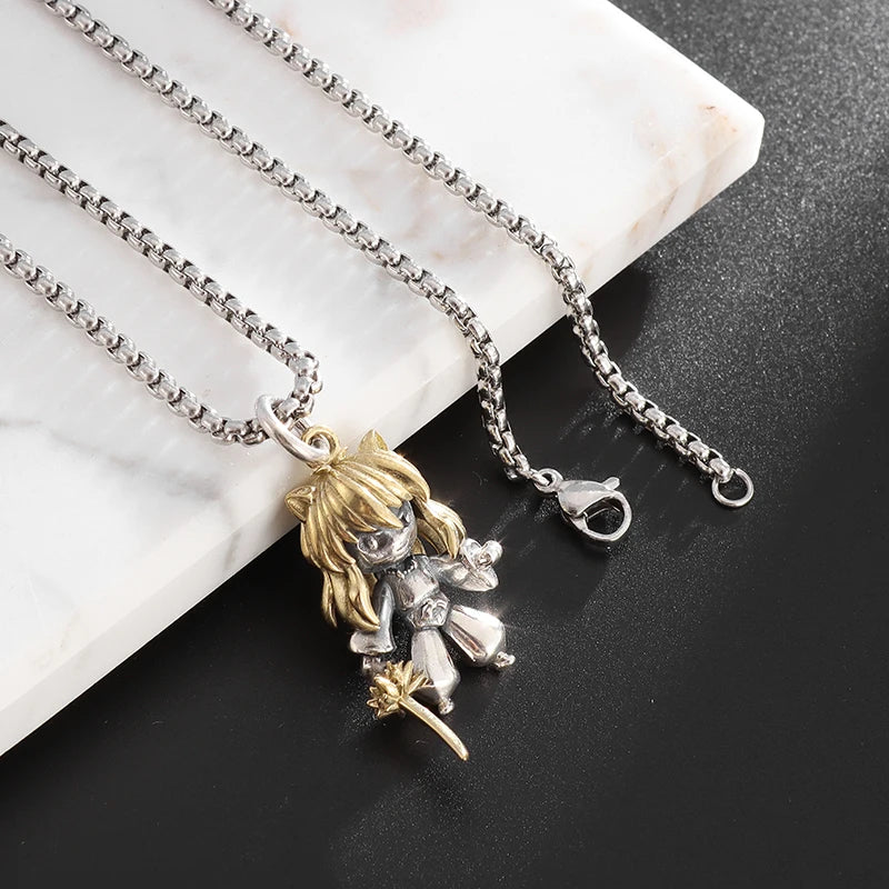 Guardian Angel Pendant Necklace – Spiritual Protection & Comfort in a Timeless Design