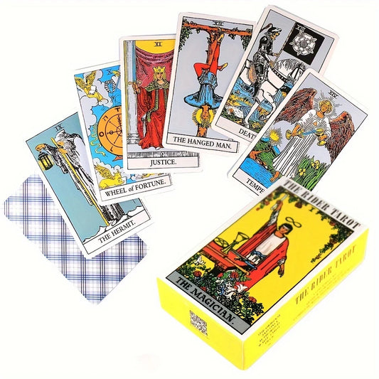 Rider Tarot Cards – Classic 78-Card Deck for Intuitive Readings & Spiritual Guidance