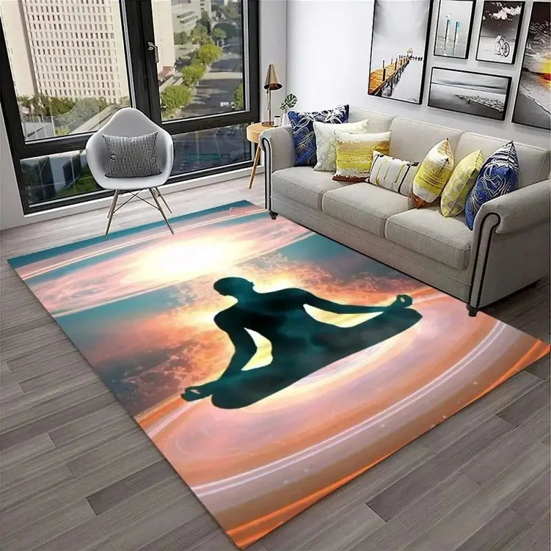 Yoga Meditation Carpet – Soft, Sacred Space for Mindfulness, Stretching & Spiritual Practice