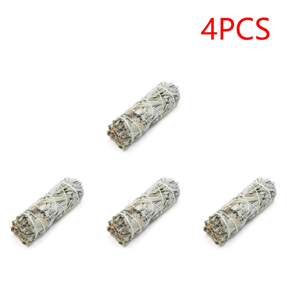 Natural White Sage Smudge Sticks – 10.5cm Bundle for Cleansing, Protection & Energy Clearing