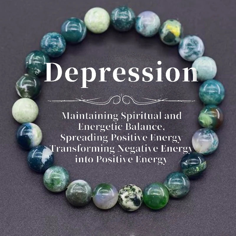 Natural Stone Symbolic Beaded Bracelet Women and Men