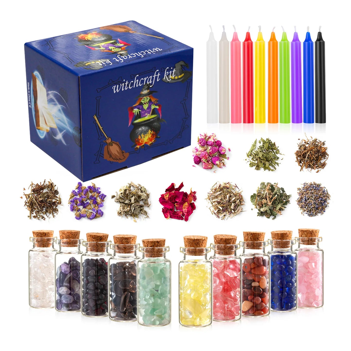Witch Spells Supplies Kit – Magical Tools for Rituals, Spellcasting & Spiritual Practice