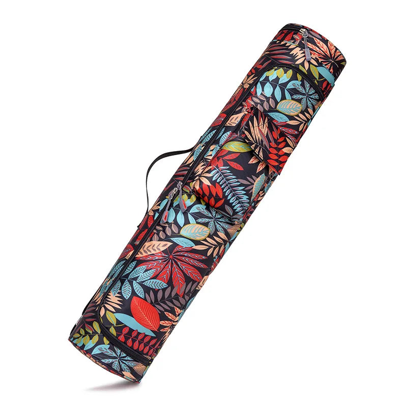 Printed Yoga Mat Bag – Stylish & Durable Yoga Carrier with Adjustable Strap & Zipper Pocket