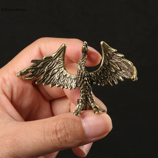 Solid Brass Flame Phoenix Statue – Symbol of Rebirth, Strength & Eternal Transformation