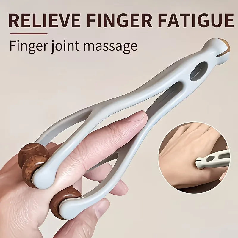 Wooden Finger Massage Roller