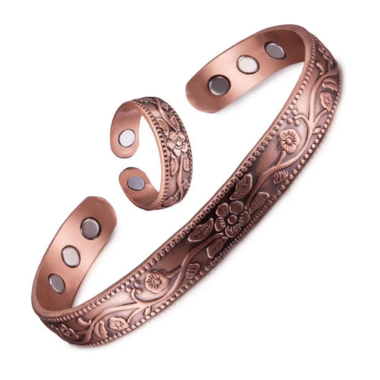 Magnetic Red Copper Bracelet
