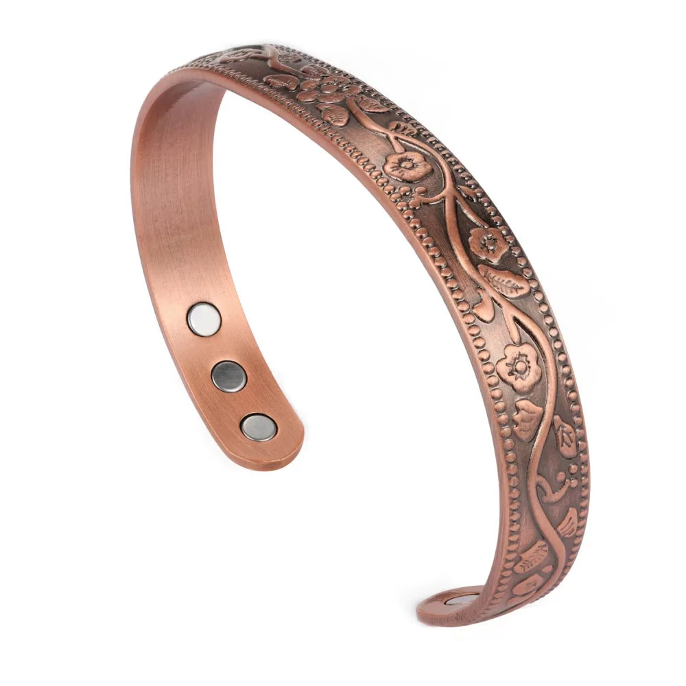 Magnetic Red Copper Bracelet
