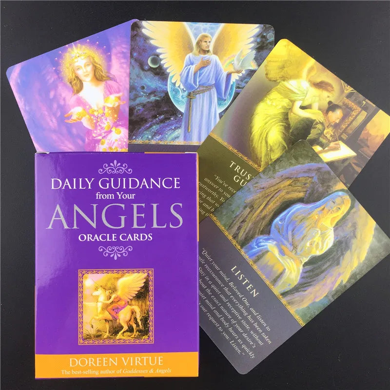 Angels Oracle Tarot Cards – Daily Guidance Deck for Spiritual Insight & Divine Messages