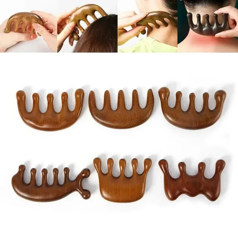 Gua Sha Massage Comb Wide Tooth Facial Massager for Head Face Scalp And Body