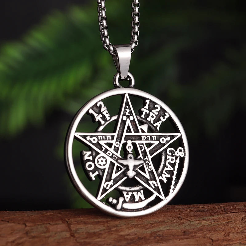 Flower of Life Chakra Necklace – Spiritual Stainless Steel Pendant for Energy & Balance