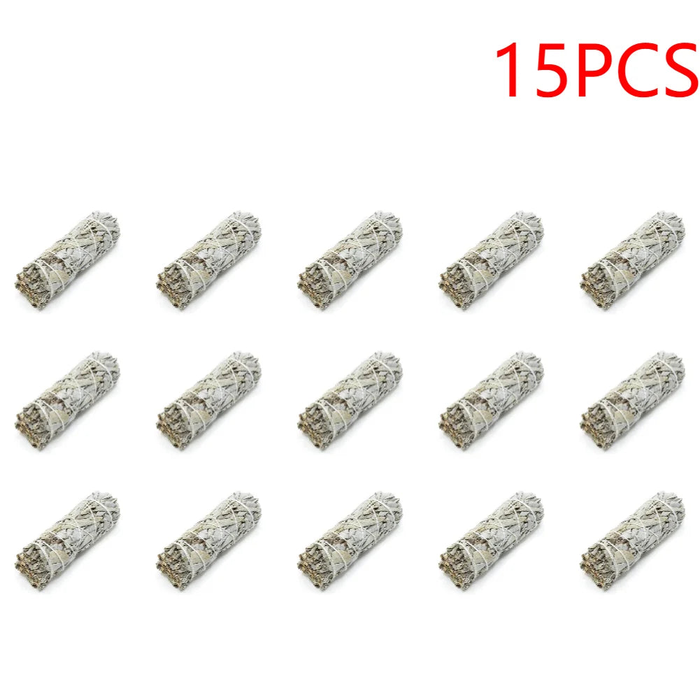 Natural White Sage Smudge Sticks – 10.5cm Bundle for Cleansing, Protection & Energy Clearing