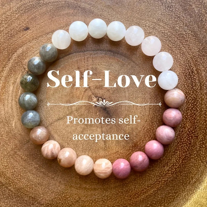 Natural Stone Symbolic Beaded Bracelet Women and Men