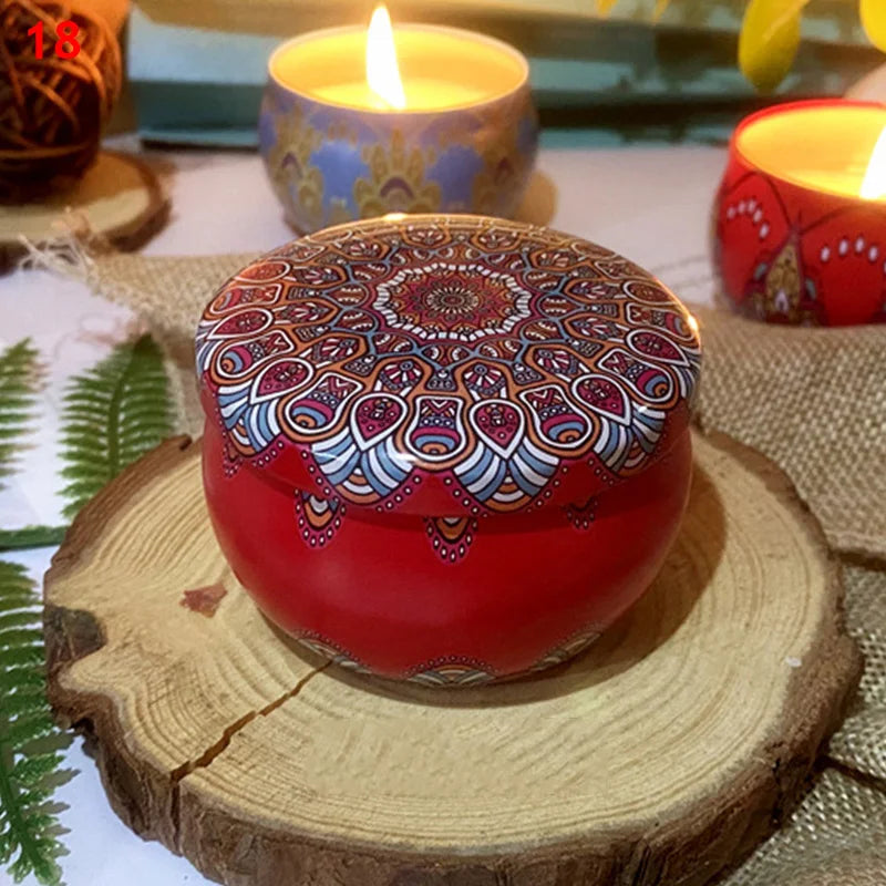 Scented Vintage Flower Candles – Elegant Floral Aromatherapy for a Romantic, Relaxing Atmosphere
