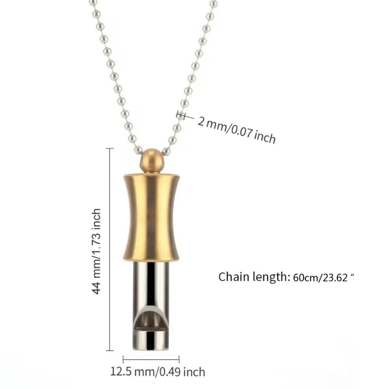 Meditation & Mindfulness Breathing Necklace – Calming Whistle for Stress Relief
