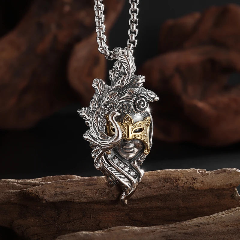 Guardian Angel Pendant Necklace – Spiritual Protection & Comfort in a Timeless Design