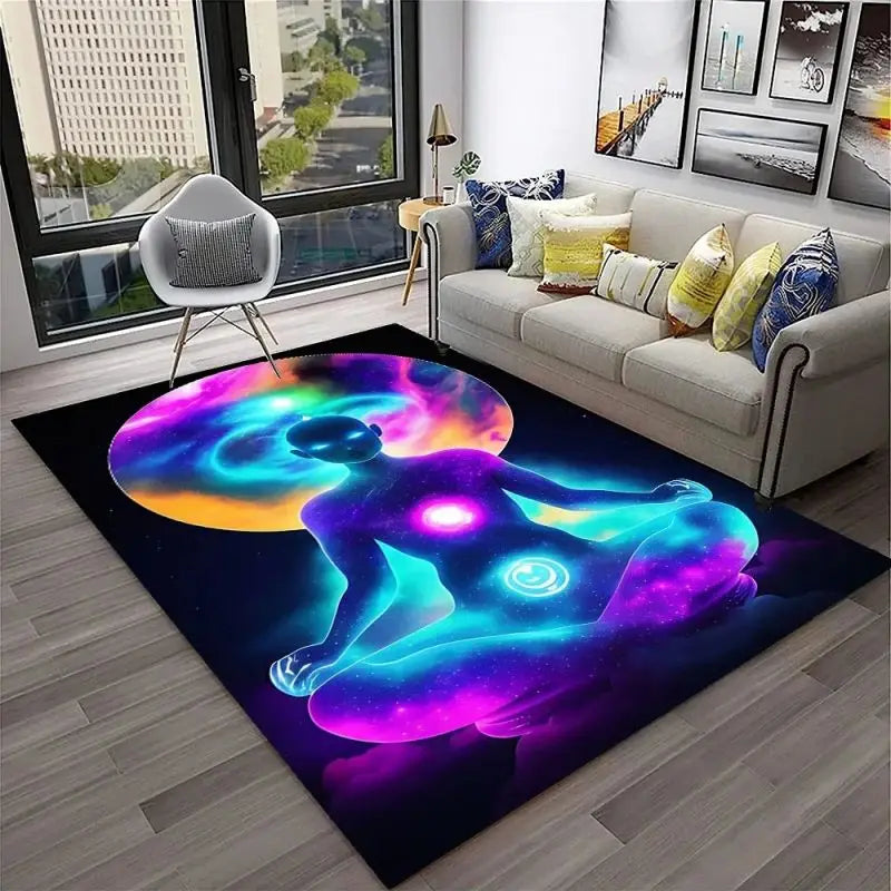 Yoga Meditation Carpet – Soft, Sacred Space for Mindfulness, Stretching & Spiritual Practice