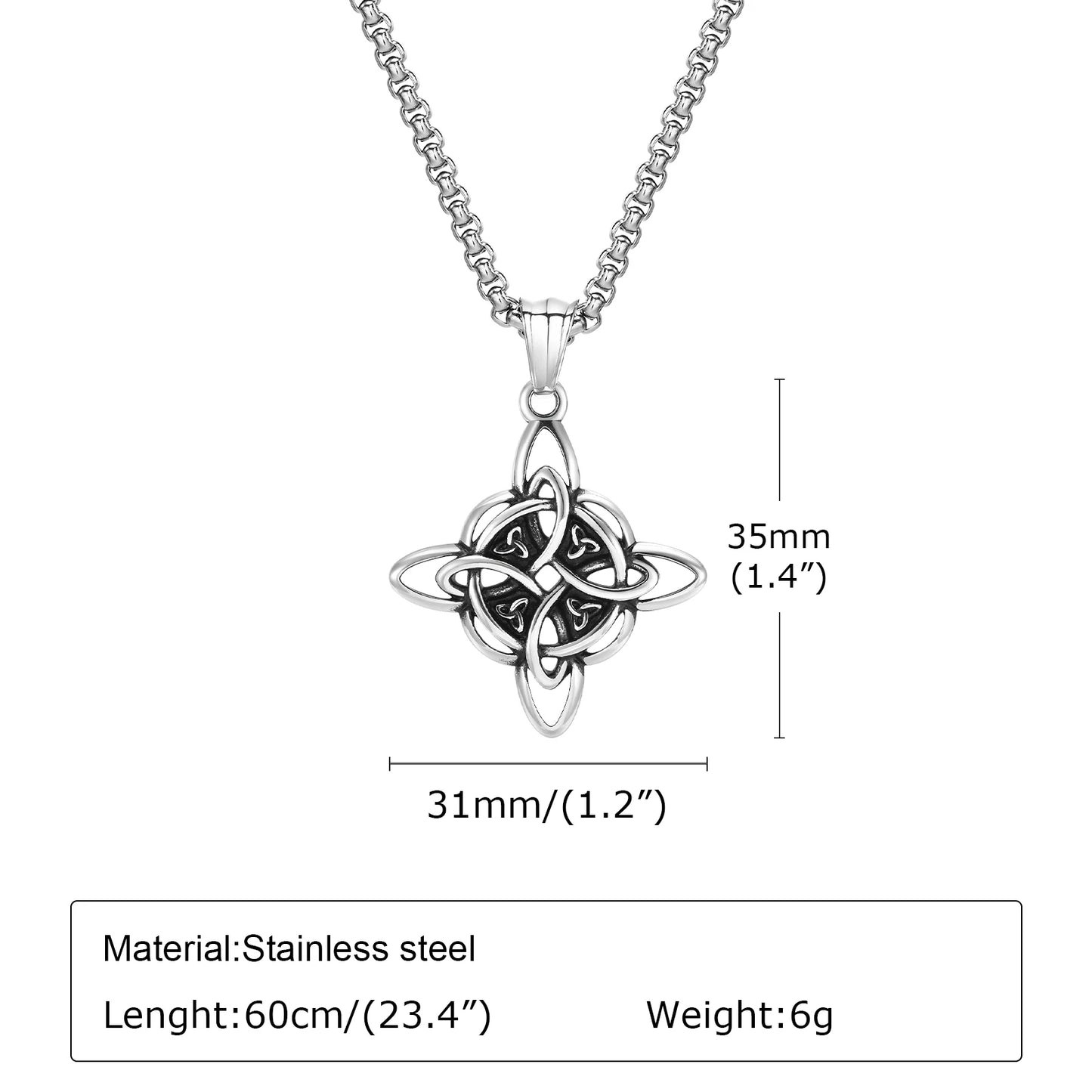 Vintage Celtic Knot Necklace – Timeless Unisex Design for Strength, Unity & Heritage