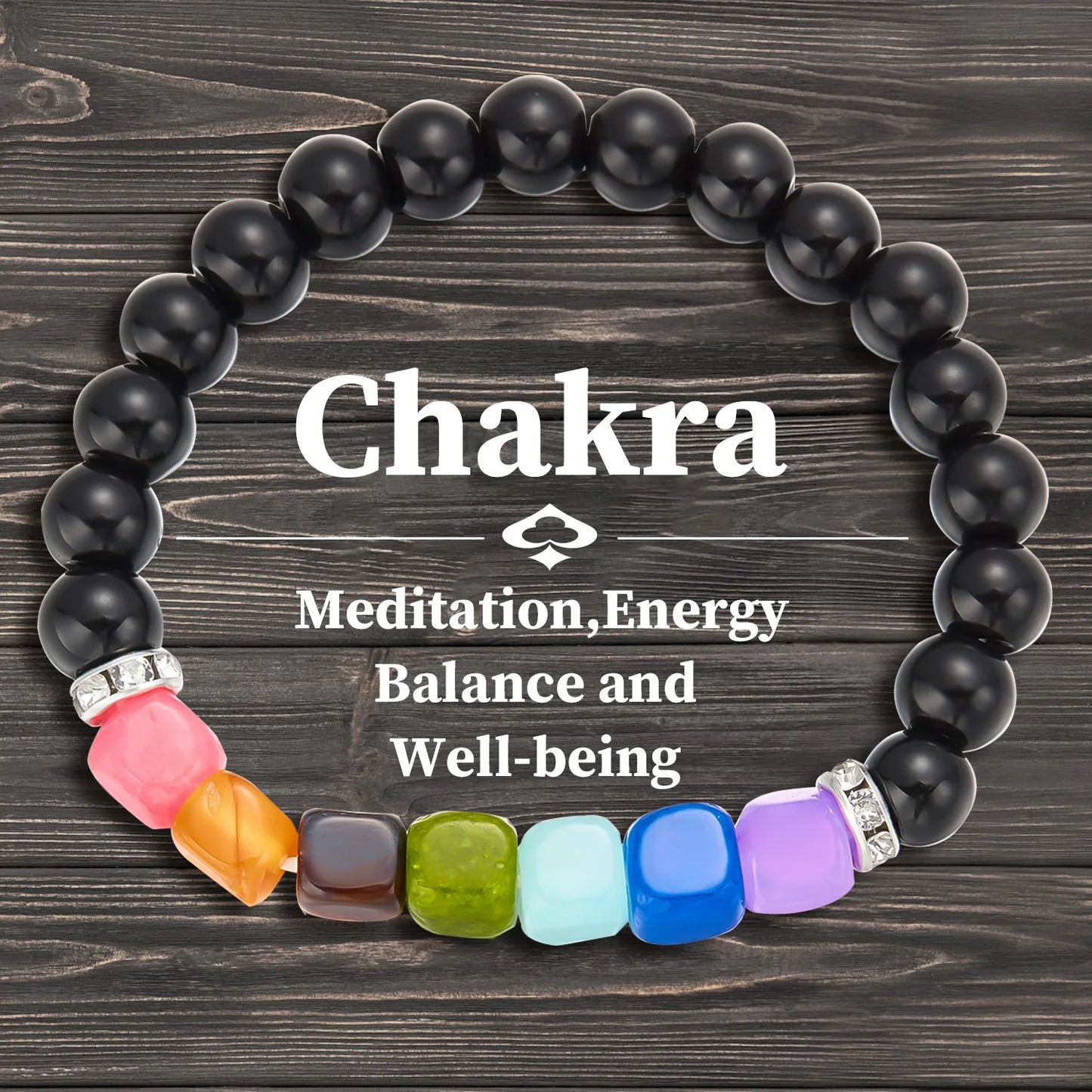 7 Chakra Natural Stone Bracelet – Energy Healing, Good Luck & Protection for Men & Women | Meditation & Friendship