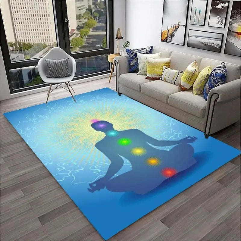 Yoga Meditation Carpet – Soft, Sacred Space for Mindfulness, Stretching & Spiritual Practice