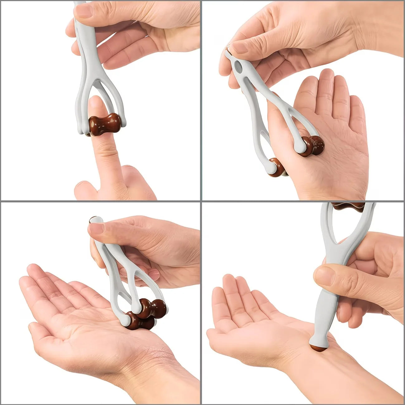 Wooden Finger Massage Roller