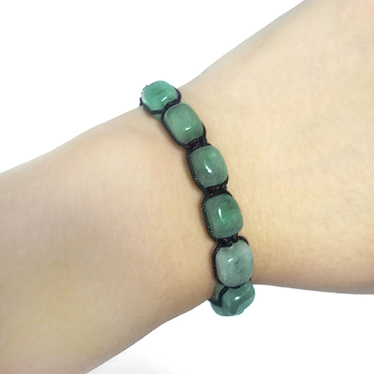7 Chakra Healing Crystal Bracelet – Square Beads Yoga Stone Bracelet for Meditation, Anxiety Relief & Relaxation | Adjustable for Women