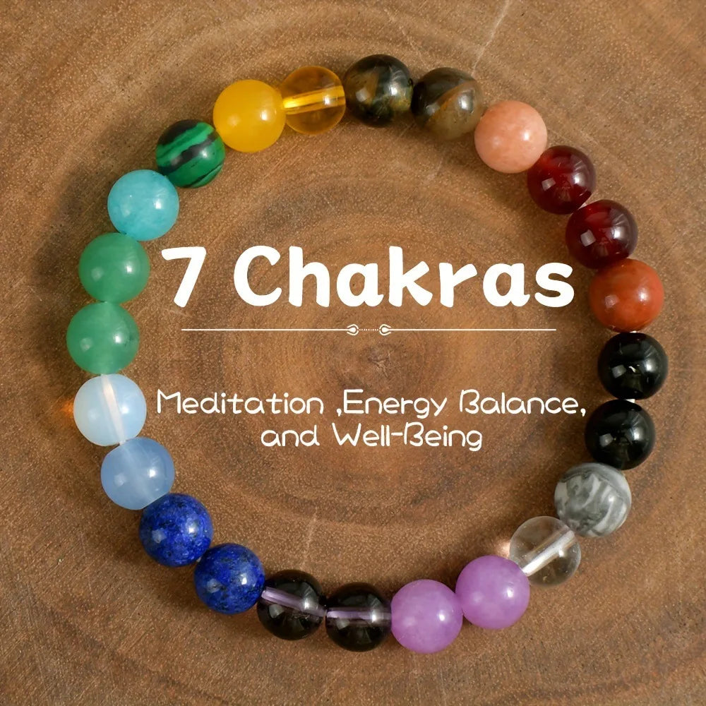 Natural Stone Symbolic Beaded Bracelet Women and Men