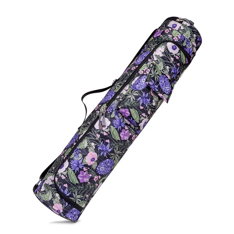 Printed Yoga Mat Bag – Stylish & Durable Yoga Carrier with Adjustable Strap & Zipper Pocket