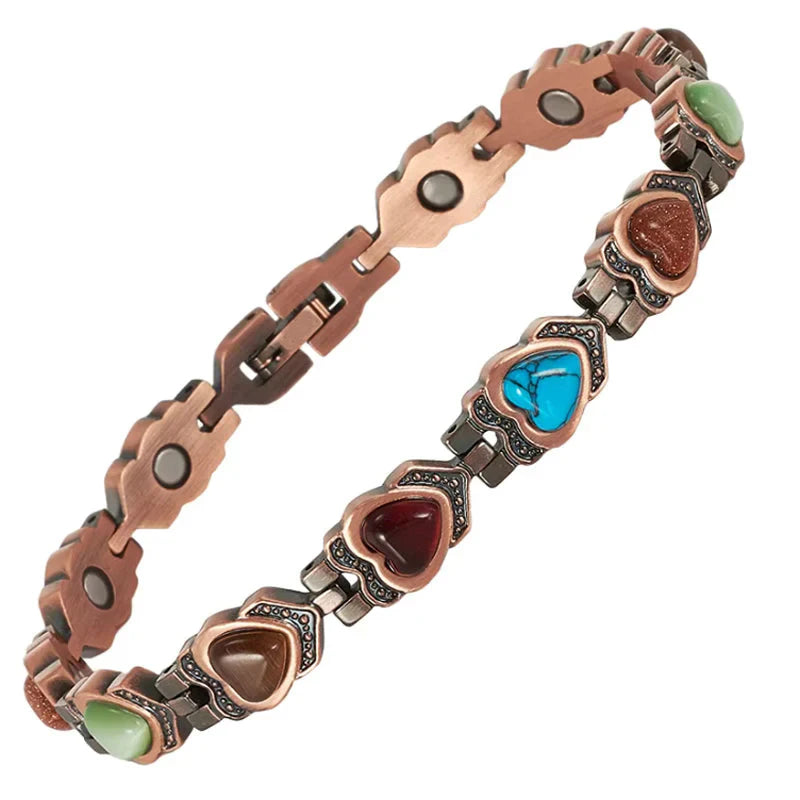 Colorful Stones Magnetic Bracelet for Women
