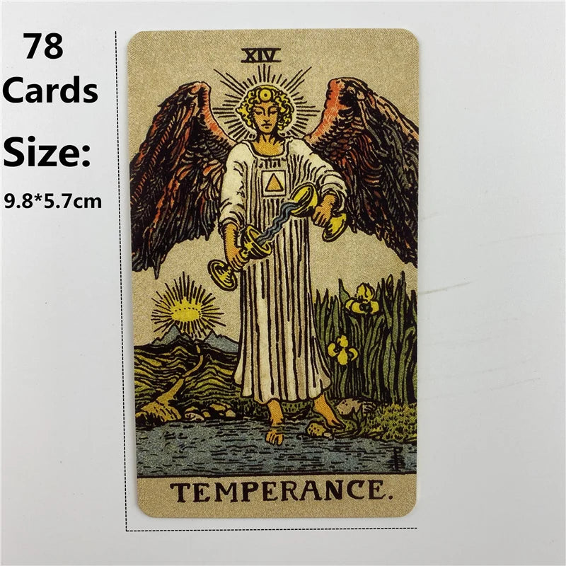 Metal Box Gilded Borderless Edition Rider Tarot Cards With Paper Guidebook