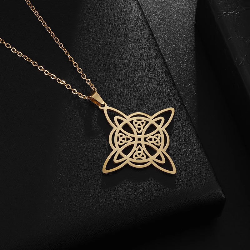 Flower of Life Chakra Necklace – Spiritual Stainless Steel Pendant for Energy & Balance