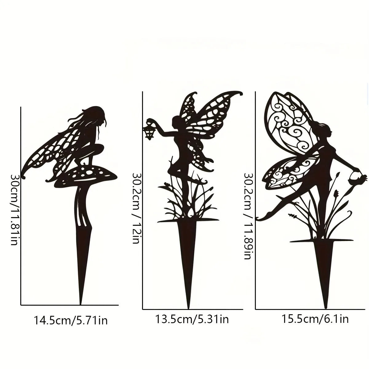 Metal Enchanted Fairy Garden Stake – Whimsical Outdoor Decor for Magical Garden Vibes