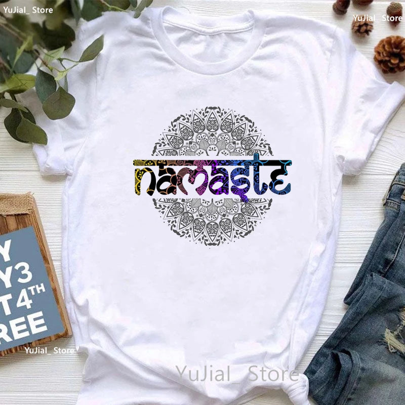 Chakra Lotus Eye Yoga T-Shirt – Spiritual Energy Center Design Tee for Meditation, Healing & Conscious Living
